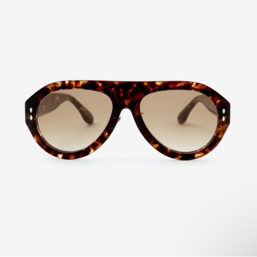 NWT Chunky Oversize Aviator Sunglasses - Brown Tortoise Shell
